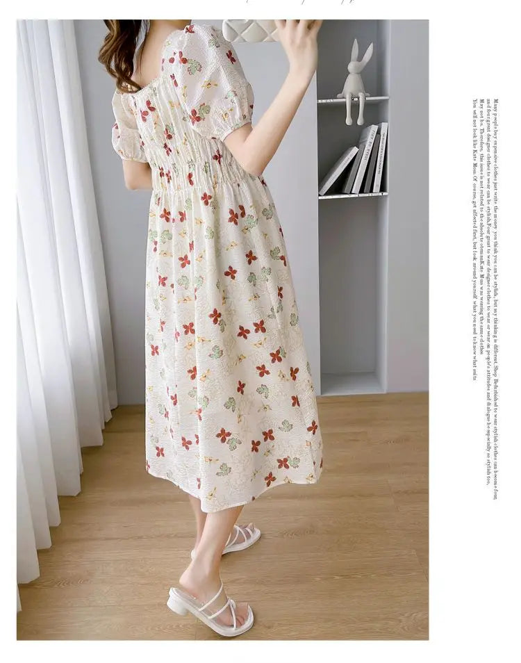 Vintage Patchwork Pregnancy Dress