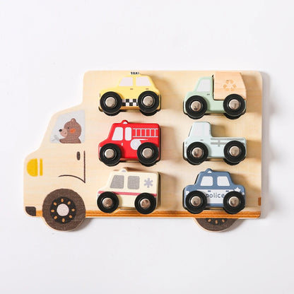 Wooden Animal Puzzles Baby Toys