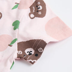 Baby Girls' Cotton Bodysuit, Short-Sleeve Newborn Top