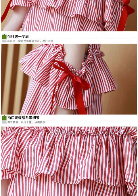 Korean Patchwork Maternity Dress
