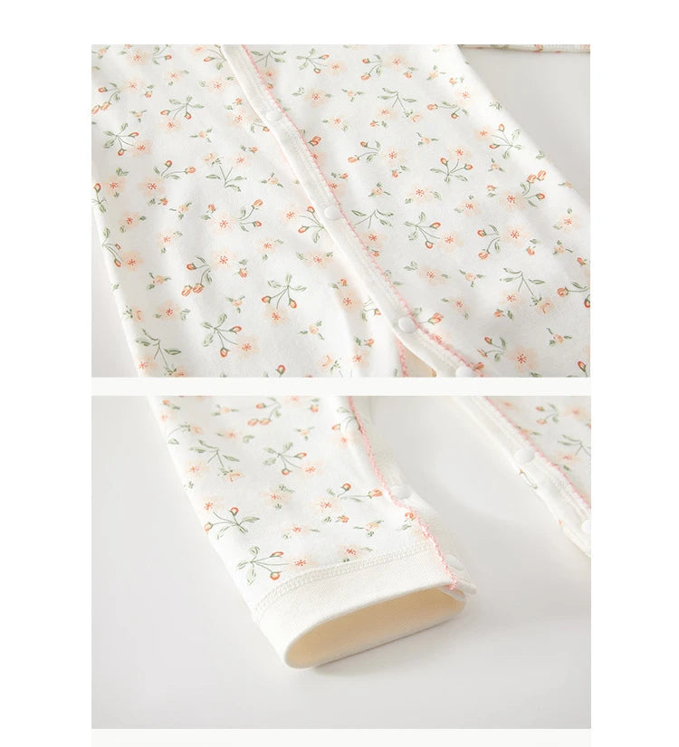 Printed Cotton Baby Girl Jumpsuit