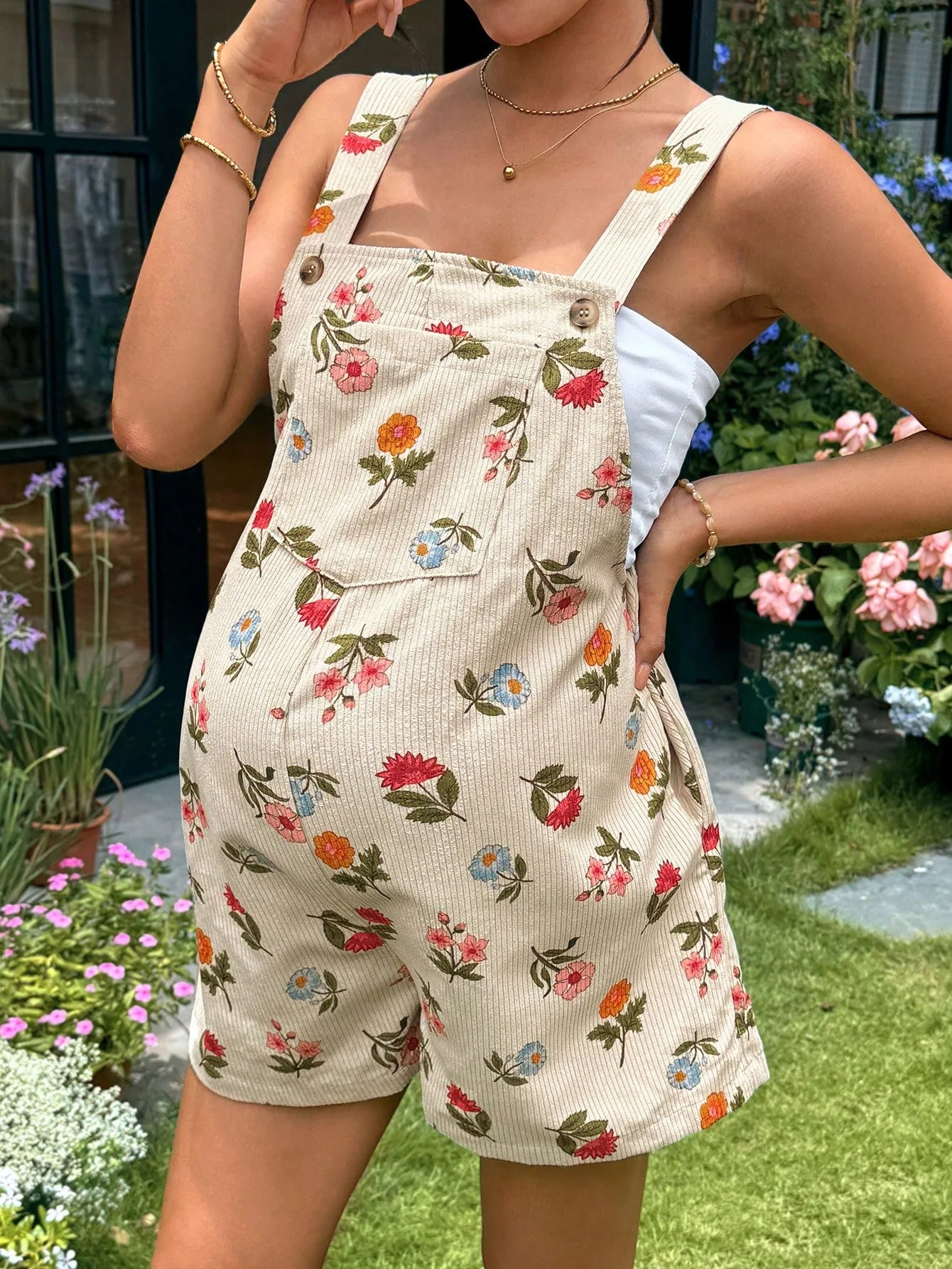 Maternity Floral Romper