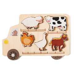 Wooden Animal Puzzles Baby Toys
