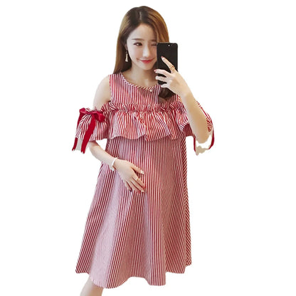 Korean Patchwork Maternity Dress