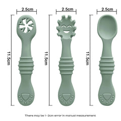 Baby Feeding Spoons, 3-Piece Toddler Utensil Set