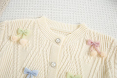 Cute Flower Bow Girls Outfit