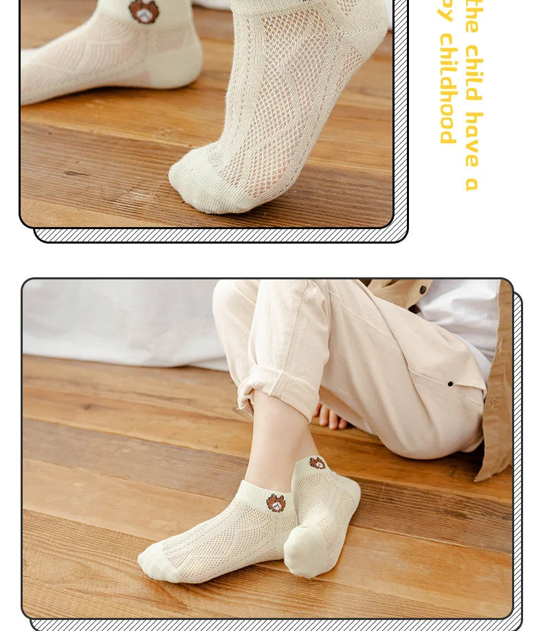 Baby Soft Cotton  Breathable  Mesh Socks - PAMU8
