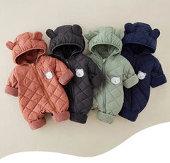Fleece Lined Cotton Infant Romper