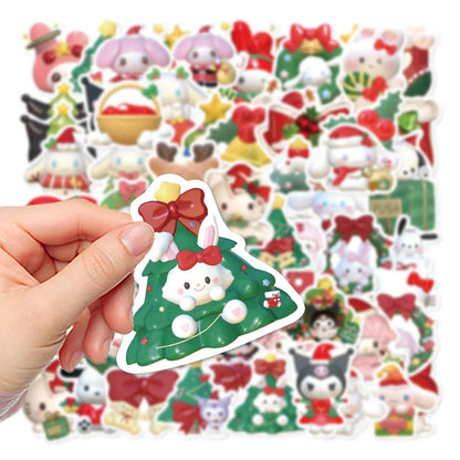 62Pcs Christmas Stickers