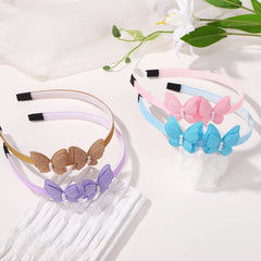 Girls' Butterfly Pearl Headbands, 4-Piece Set