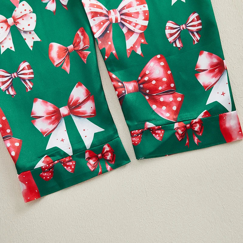 Girls Christmas Pajamas Set