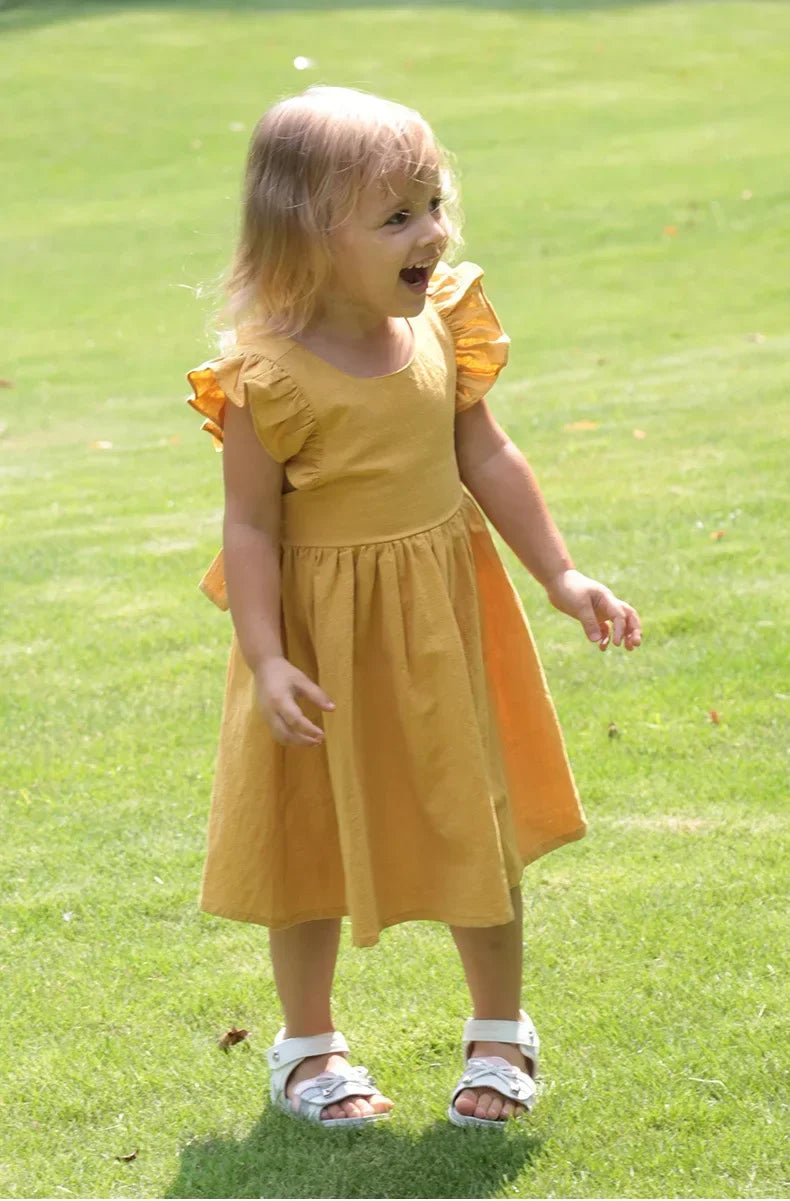 Girls Summer Ruffle Dress