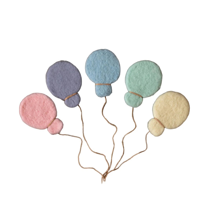 5Pcs Baby Wool Felt Stars Photography Accessories - PAMU8