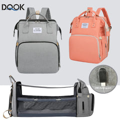 3-in-1 Foldable Diaper Bag Backpack with Changing Station