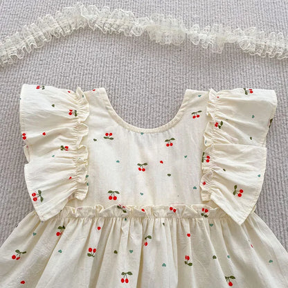 Cherry Girls Bow Jumpsuit