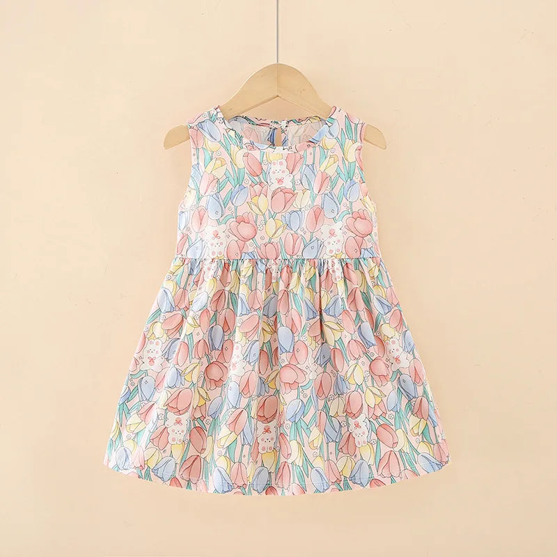 Girls Floral Summer Dress