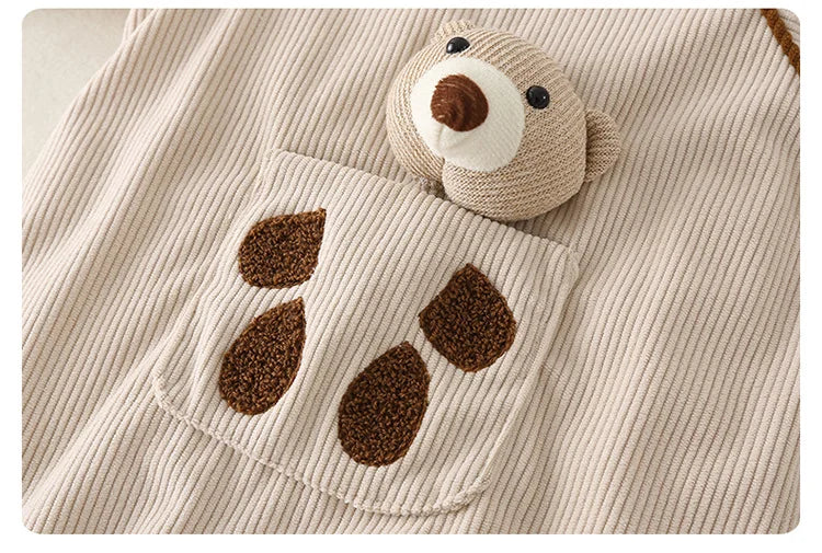 Cozy Winter Baby Romper Set