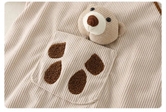 Cozy Winter Baby Romper Set