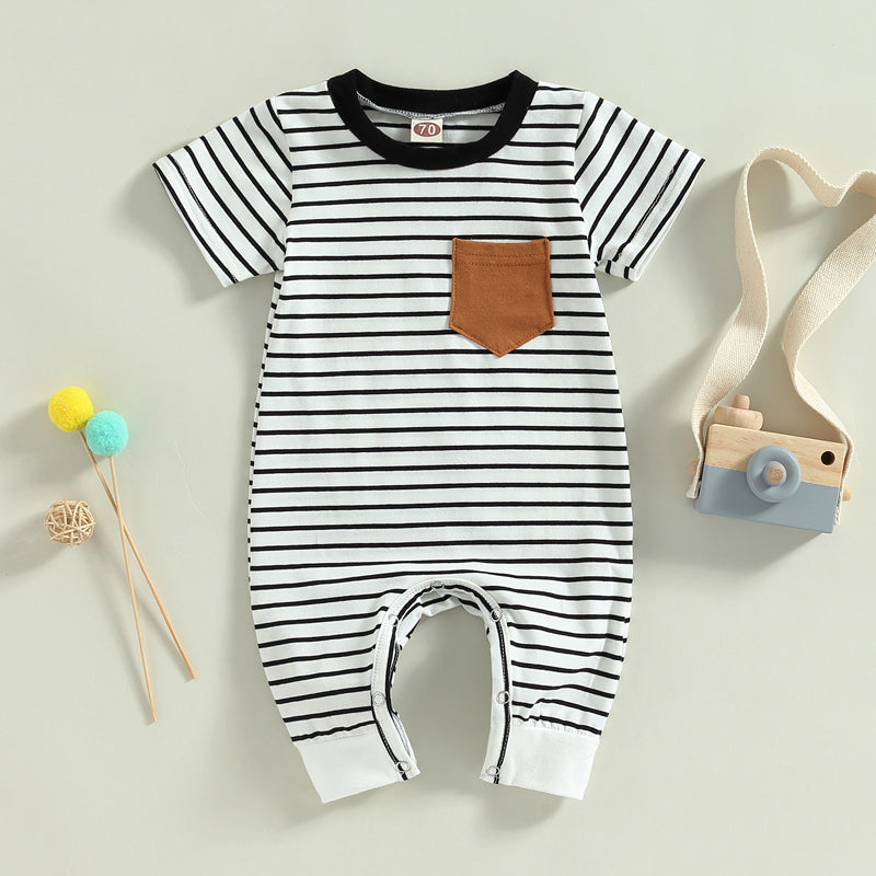 Newborn Jumpsuit 3M to 18M | Soft Cotton Short Sleeve