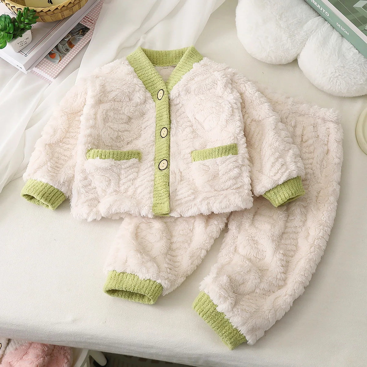 Warm Flannel Children's Pajamas