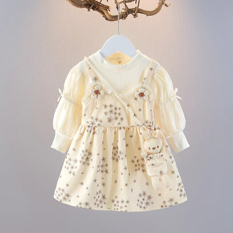Autumn Floral Bunny Dress