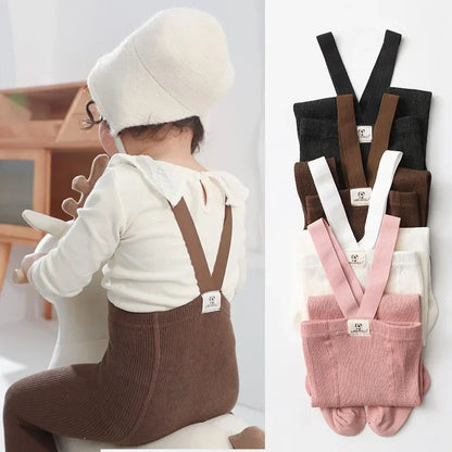 Elastic Tights for Girls Cotton Leggings - PAMU8