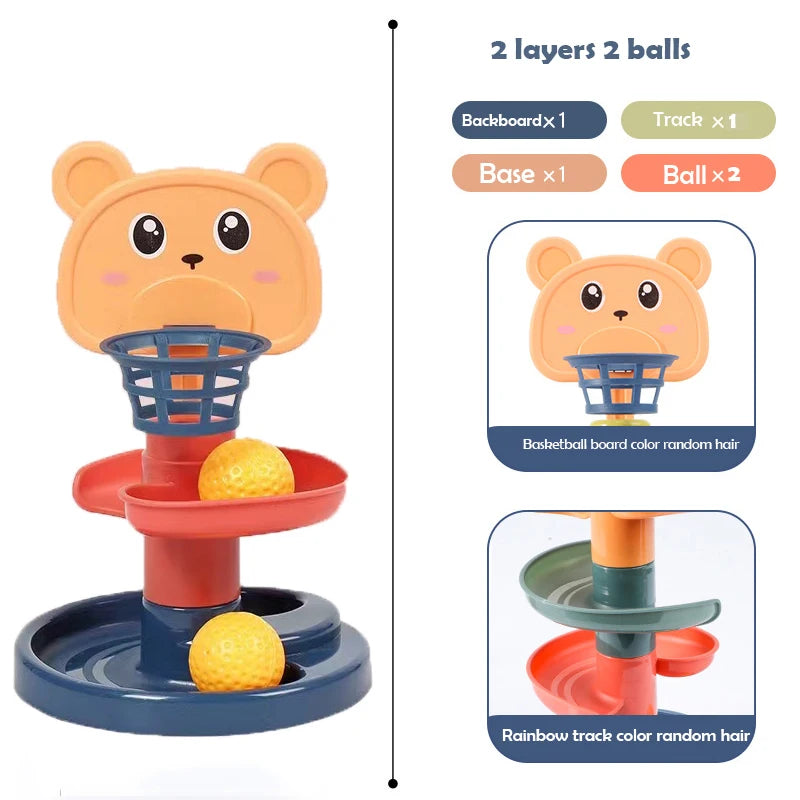 2-7 Layes Track Rolling Ball Pile Toy