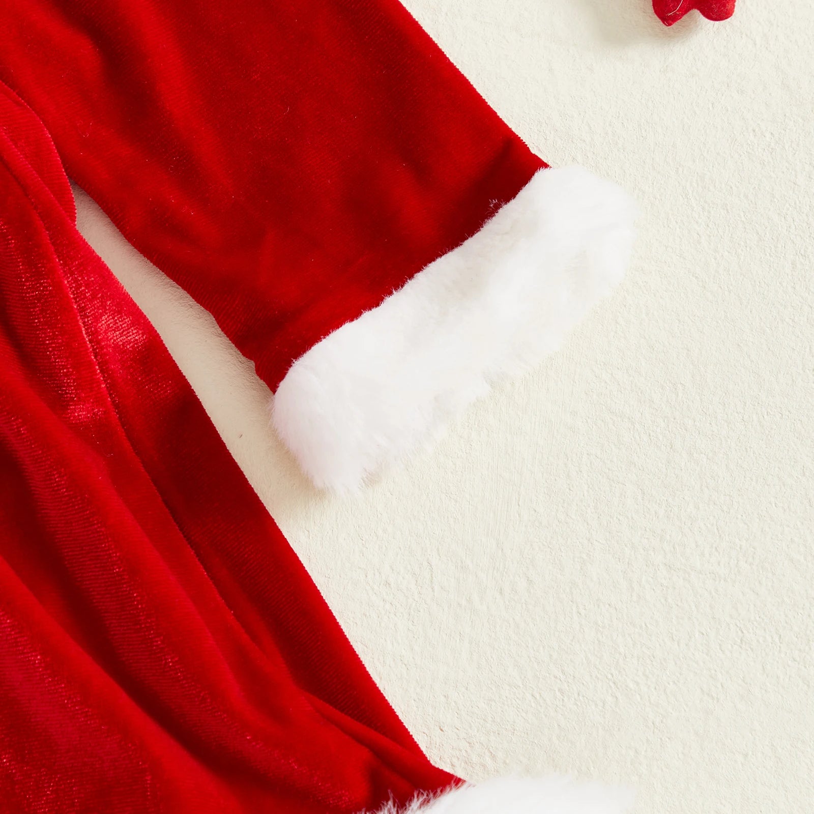 Santa Velvet Romper Outfit