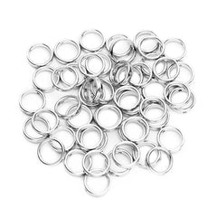 Silver Heart Spacer Beads for DIY Jewelry | PAMU8
