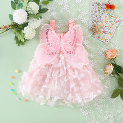 Cute Mesh Butterfly Baby Dress