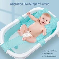 Cross-Shaped Anti-slip Baby Bath Net Mat That Frees Your Both Hands