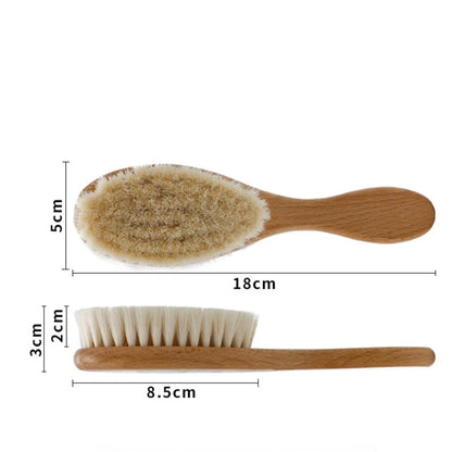 Soft Baby Wood Brush Set