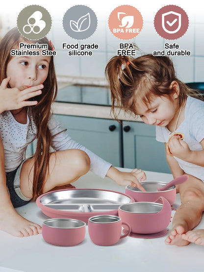 10PCS Stainless Feeding Set