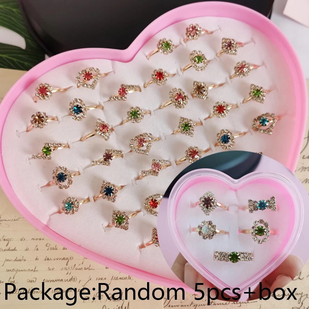 Cute Cartoon Kids Rings Set for Girls | PAMU8