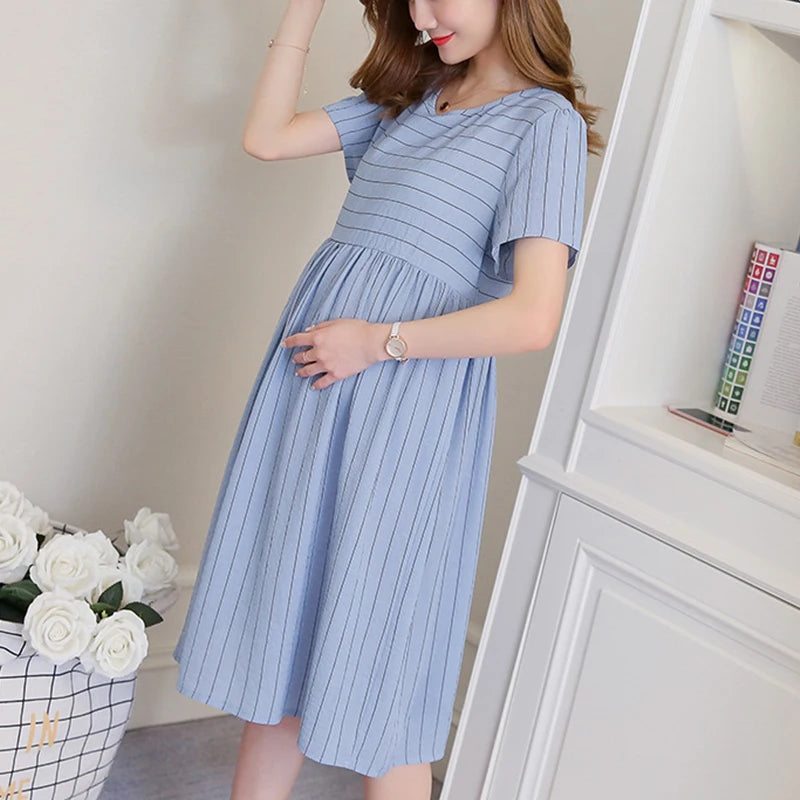 Loose Fit Maternity A-line Dress