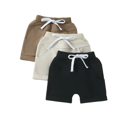 Casual Solid Baby Kids Shorts Pants
