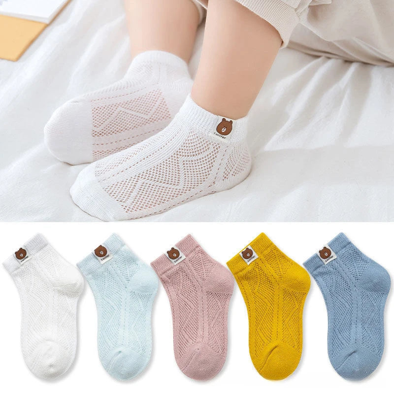 Baby Soft Cotton  Breathable  Mesh Socks - PAMU8