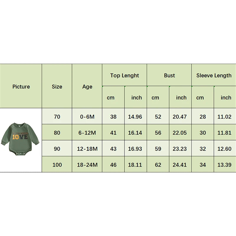 Baby Letter-Print Long-Sleeve Sweatshirt Romper