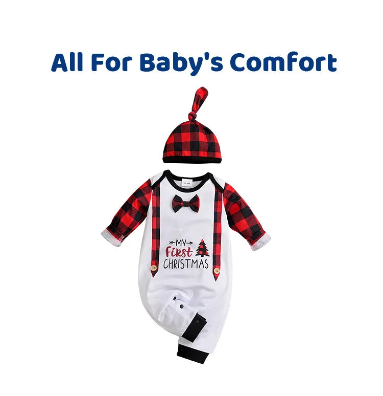 Christmas Gentleman Baby Outfit