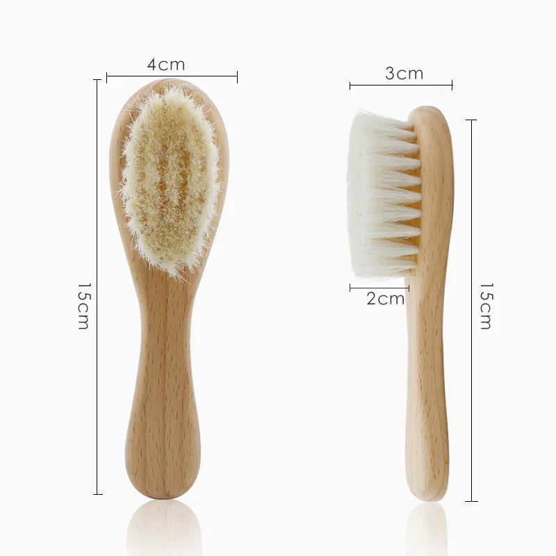 Soft Baby Wood Brush Set