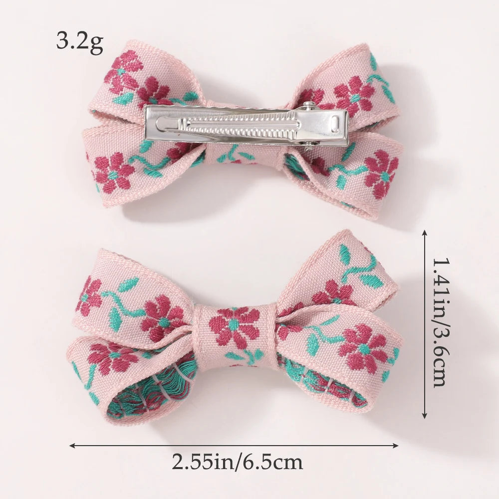 Sakura Pink Bow Clip