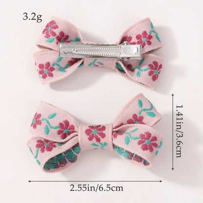 Sakura Pink Bow Clip