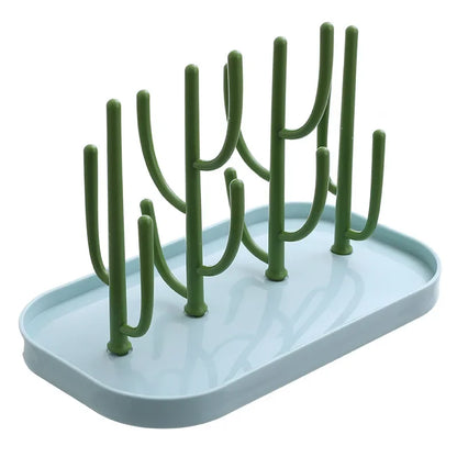 Dust-Free Bottle Shelf Drying Rack