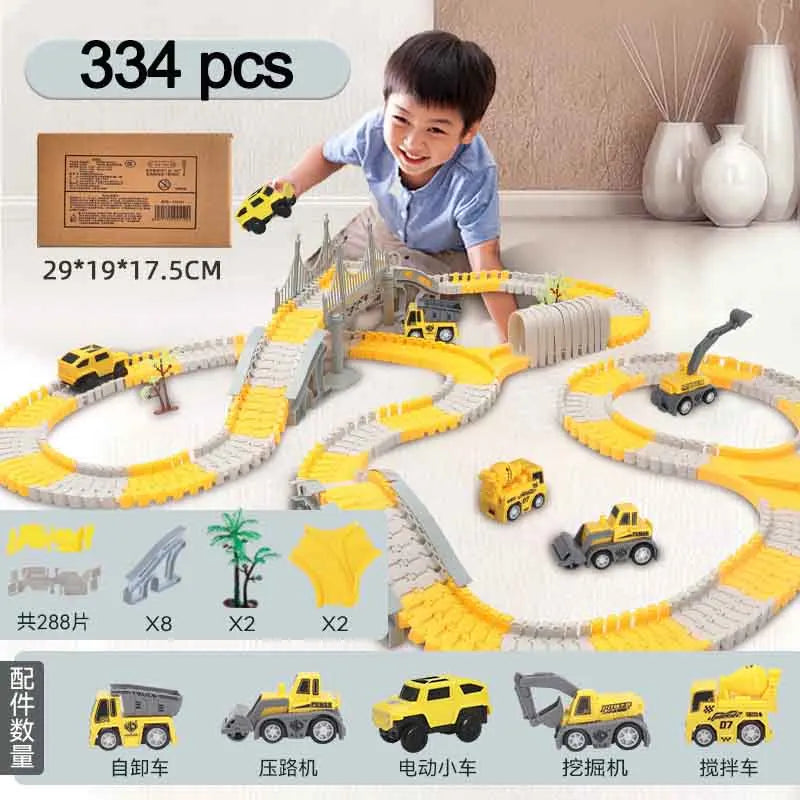 137-467pcs Baby Electric Track Toy