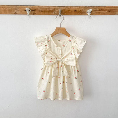 Cherry Girls Bow Jumpsuit