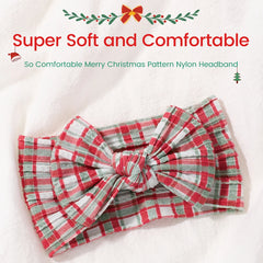Baby Christmas Bow Headbands, 3-Piece Knot Set