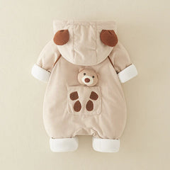 Cozy Winter Baby Romper Set