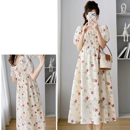 Vintage Patchwork Pregnancy Dress