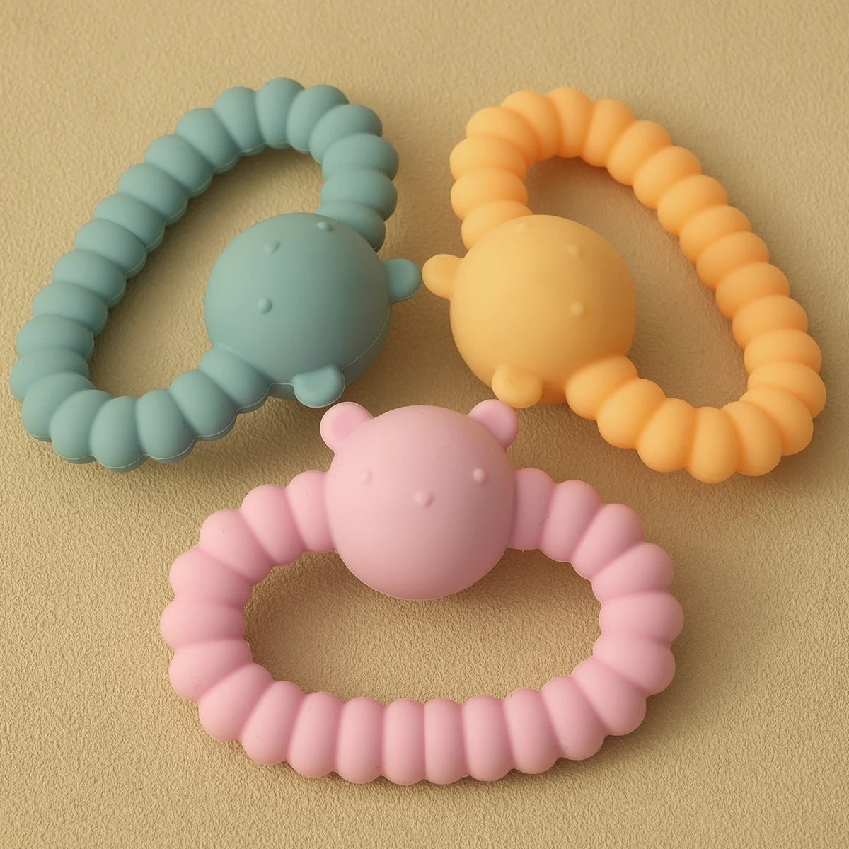 Baby Silicone Rattle Toy