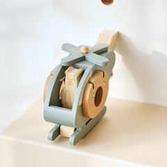 Wooden Plane and Helicopter Toy Set